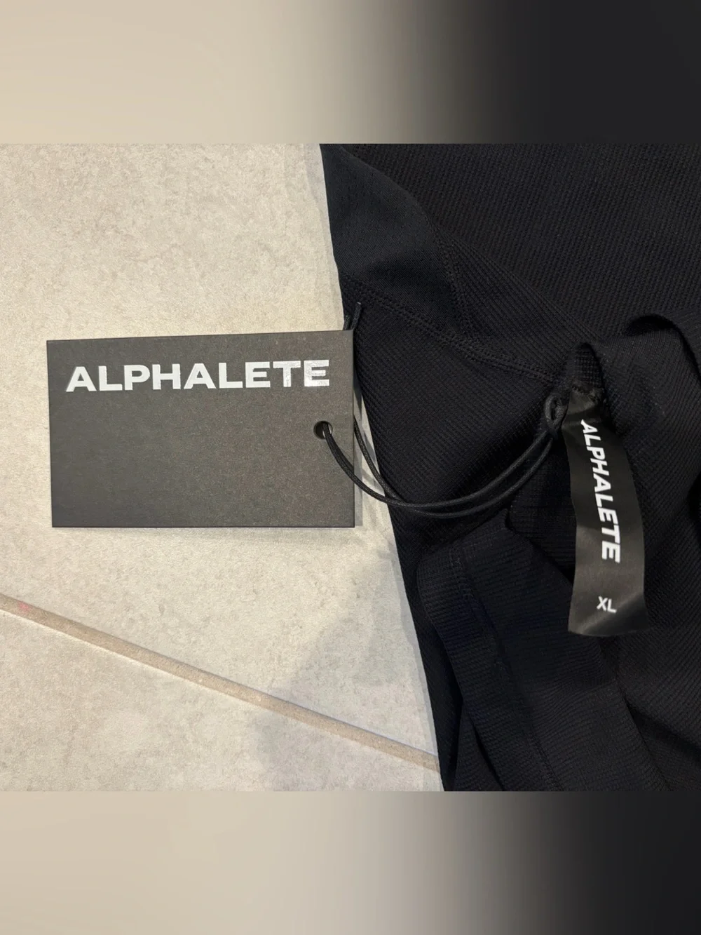 Alphalete Power Tank Compression Tank Top - Black - XL
